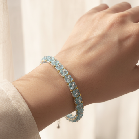 azure dream beaded bracelet