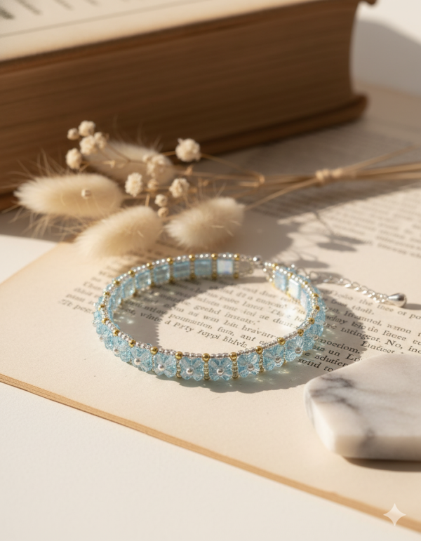 Starrybead | Azure Dream glass beaded bracelet