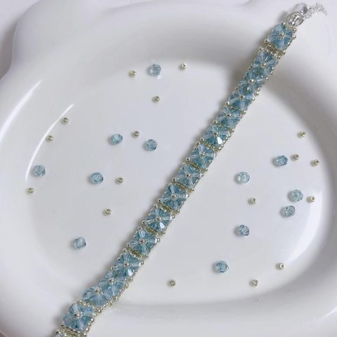 Starrybead | Azure Dream glass beaded bracelet