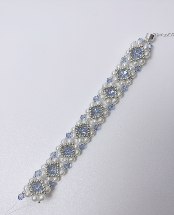 Starrybead | Blue Celeste Crystal Bead Bracelet for Women