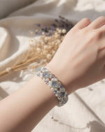 Starrybead | Blue Celeste Crystal Bead Bracelet for Women