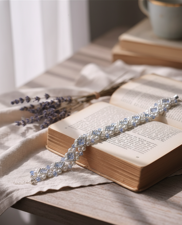 Starrybead | Blue Celeste Crystal Bead Bracelet for Women