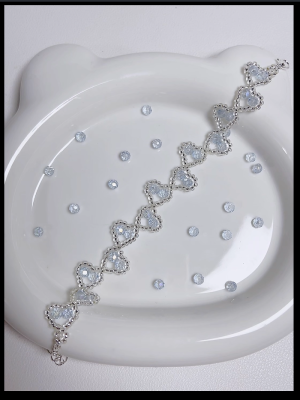 Starrybead | Celestine Sparkle Silver Bead Bracelet