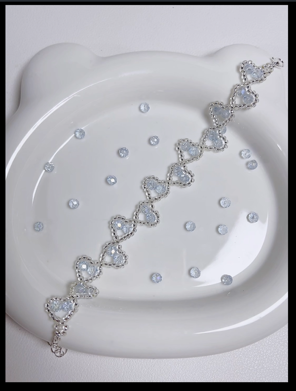 Starrybead | Celestine Sparkle Silver Bead Bracelet