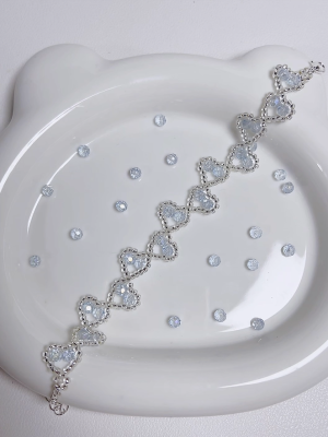 Starrybead | Celestine Sparkle Silver Bead Bracelet