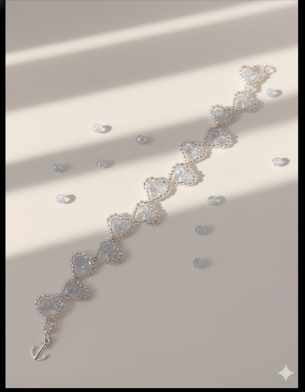 Starrybead | Celestine Sparkle Silver Bead Bracelet