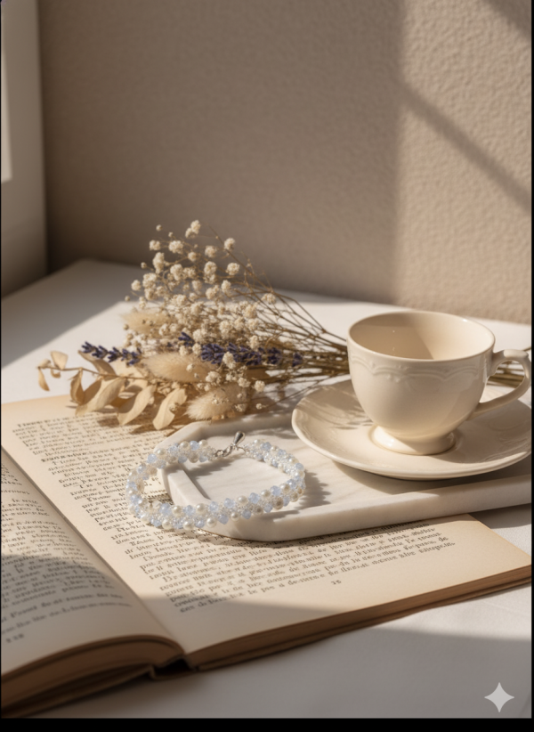 Starrybead | Cinderella's Whisper glass beaded bracelet