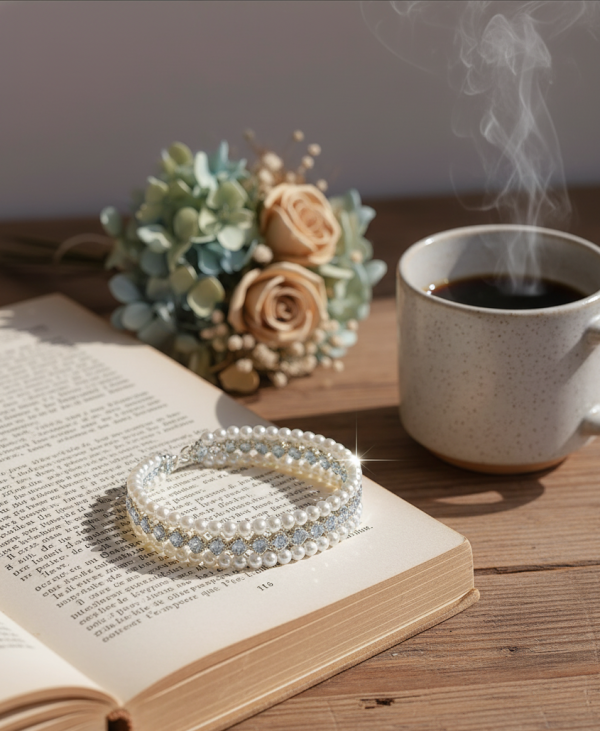 Starrybead | The Frost Queen's Pearls bead bracelet