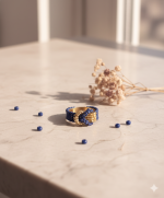 Starrybead | The Gilded Embrace gold beaded ring