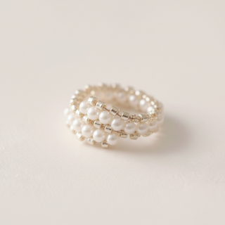 Starrybead | The Cloud of Pearls Beaded Ring