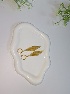 Starrybead | The Golden Diamond Weave Bead Earring