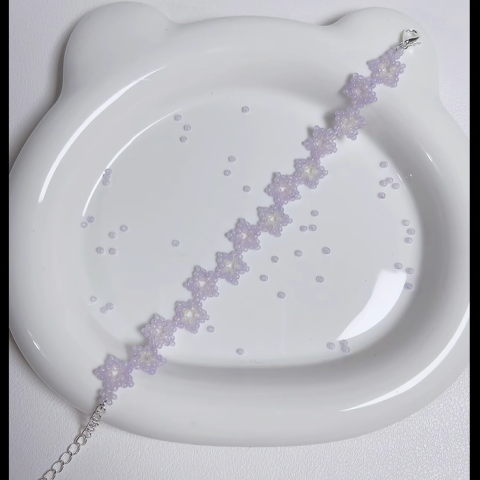 Starrybead | Lavender Starlight Colorful Beaded Bracelet