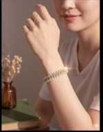 Starrybead | Lily of the Valley Path gold bead bracelet