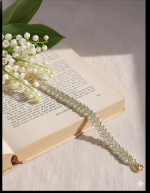 Starrybead | Lily of the Valley Path gold bead bracelet