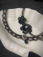 Starrybead | The Midnight Camellia Floral Bead Necklace