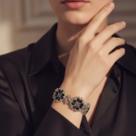 Starrybead | Midnight Dahlia Floral Bead Bracelet