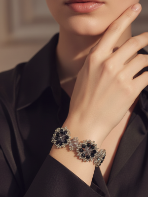 midnight-dahlia-black-bead-bracelet-03