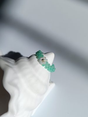 Starrybead | The Morning Mist Flower Bead Ring