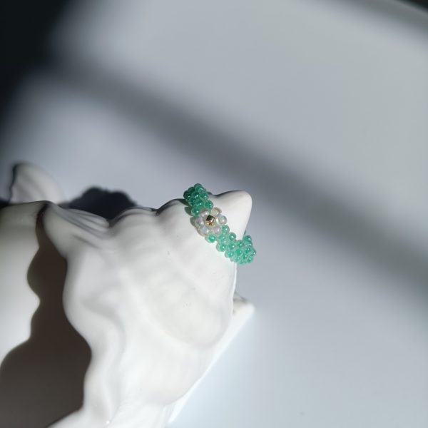 Starrybead | The Morning Mist Flower Bead Ring