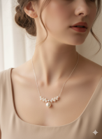 Starrybead | Aphrodite's Dewdrop silver bead necklace