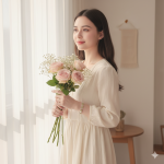 Starrybead | Peridot Whisper Glass Beaded Bracelet for Women