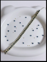 Starrybead | Seine at Midnight silver bead bracelet