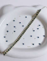 Starrybead | Seine at Midnight silver bead bracelet