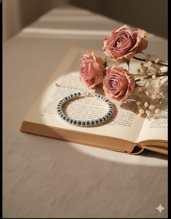 Starrybead | Seine at Midnight silver bead bracelet