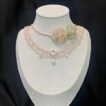 Starrybead | Soft Pink Camellia Flower Bead Necklace