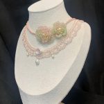 Starrybead | Soft Pink Camellia Flower Bead Necklace