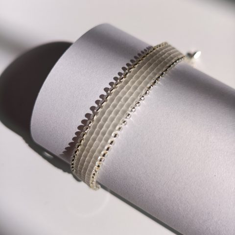 Starrybead | Stairway to the Moon Silver Bead Bracelet