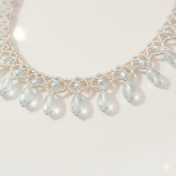 Starrybead | The Siren's Dewdrops silver bead necklace