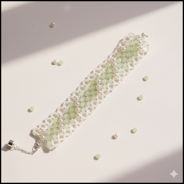 Starrybead | Versailles Trellis jade bead bracelet