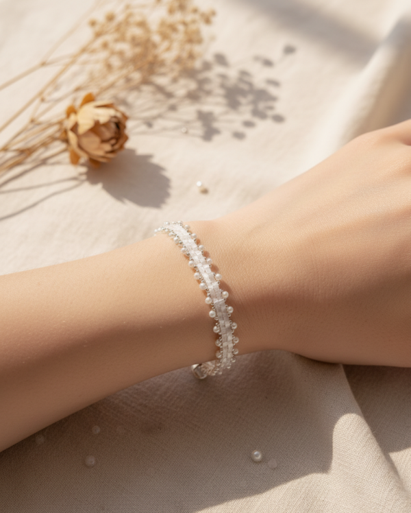 Starrybead | Whisper Pearl Beaded Chain Bracelet for Her