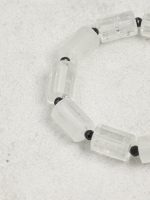 StarryBead Natural Clear Quartz, Baroque Pearl & Black Tourmaline Bracelet: Celestial Purification