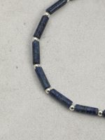 StarryBead Natural Lapis Lazuli, Black Tourmaline & Freshwater Pearl Dual-Strand Bracelet