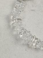 StarryBead Natural Grey Pearl & Sugar Cube Quartz Double-Strand Bracelet: Moonlit Clarity