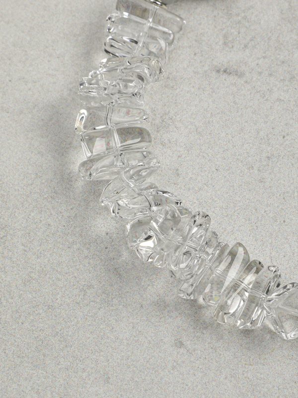 StarryBead Natural Grey Pearl & Sugar Cube Quartz Double-Strand Bracelet: Moonlit Clarity