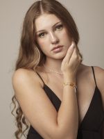 StarryBead Grey Freshwater Pearl & Freeform Citrine Healing Bracelet