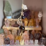 Starrybead Zodiac Crystal Pendulum Necklace - 12 Zodiac Sign Dowsing Pendulum with Healing Crystals for Intuition, Clarity, Confidence & Grounding