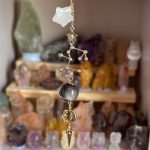 Starrybead Zodiac Crystal Pendulum Necklace - 12 Zodiac Sign Dowsing Pendulum with Healing Crystals for Intuition, Clarity, Confidence & Grounding