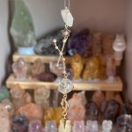 Starrybead Zodiac Crystal Pendulum Necklace - 12 Zodiac Sign Dowsing Pendulum with Healing Crystals for Intuition, Clarity, Confidence & Grounding