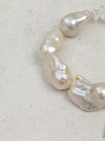 Starrybead Clear Quartz & Baroque Pearl Healing Bracelet - Amplify, Purify, Manifest