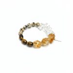 Radiant Prosperity: Brazilian Citrine, Tiger Eye & Dalmatian Jasper Healing Bracelet