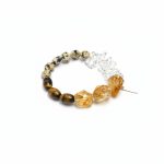 Radiant Prosperity: Brazilian Citrine, Tiger Eye & Dalmatian Jasper Healing Bracelet