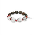 Zen Clarity: Premium Agarwood, Freeform Clear Quartz & S925 Silver Healing Bracelet