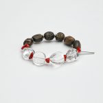 Zen Clarity: Premium Agarwood, Freeform Clear Quartz & S925 Silver Healing Bracelet