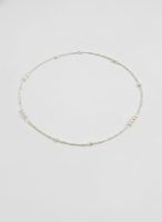 Luminous Purity: Natural Freshwater Seed Pearl & S925 Silver Long Necklace