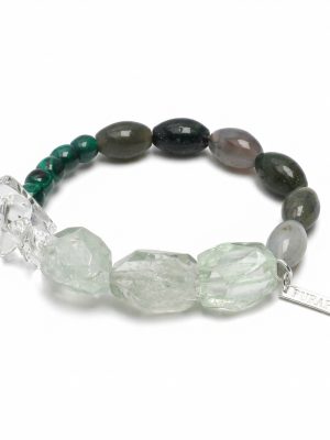 Verdant Awakening: Prasiolite, Malachite & Moss Agate Healing Bracelet