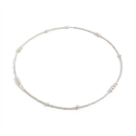 Luminous Purity: Natural Freshwater Seed Pearl & S925 Silver Long Necklace
